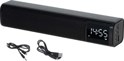 Productafbeelding van Reproductor met alarm, merk Adler, model AD 1191, Bluetooth 5.0, vermogen luidspreker 2 x 5 W, batterij 1200 mAh, hoogwaardige afwerking, kleur zwart