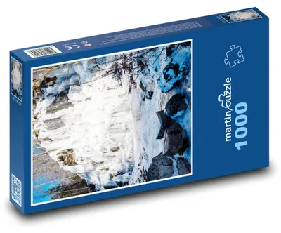 Zdjęcie produktu dla Puzzle 1000 Zamarznięty wodospad - martinpuzzle