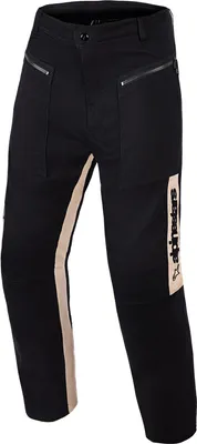 Produktbild von Alpinestars Flex-Ast Canvas Motorrad-Textilhose, schwarz/beige