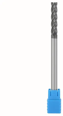 Produktbild von 1 Stück HRC45 Hartmetall-Schaftfräser mit 4 Schneiden, CNC-Fräser, 6 mm Durchmesser x 100 mm Länge