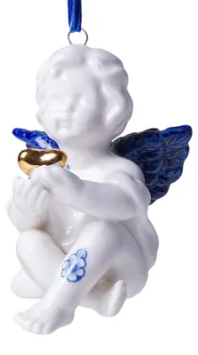 Imagen del producto de Heinen Delfts Blauw: Adorno navideño con forma de ángel