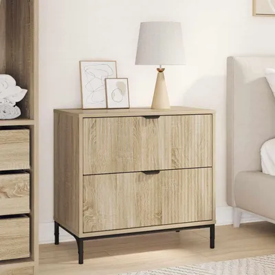 Zdjęcie produktu dla vidaXL Szafka nocna dąb sonoma 63,5 x 36 x 61 cm Materiał drewnopochodny