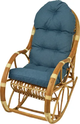 A rocking chair cushion set on a white background.