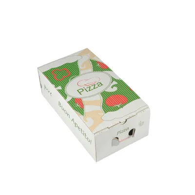 Produktbild von Papstar Pizzakartons, Cellulose "pure" eckig 30 cm x 16 cm x 10 cm, 100 Stück