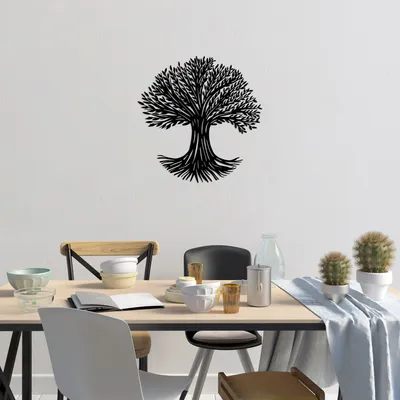 Produktbild von Wallity, Monumental- SKL2471, Schwarz, Sonstige Wohndekorationen, 67 x 68 cm, 100% Metall (Dicke: 1