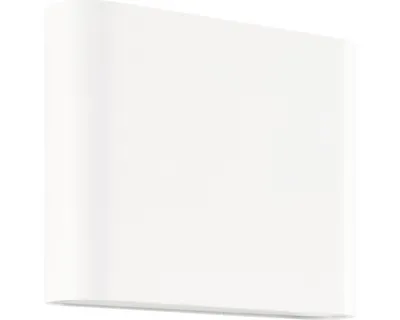 Immagine prodotto di BRILLANTE applique da esterno a LED bianco Welbie | Luce Up/Down | IP54 | Applique con uscita luce su entrambi i lati | 7 watt 700 lumen 3000 Kelvin | Metallo/vetro
