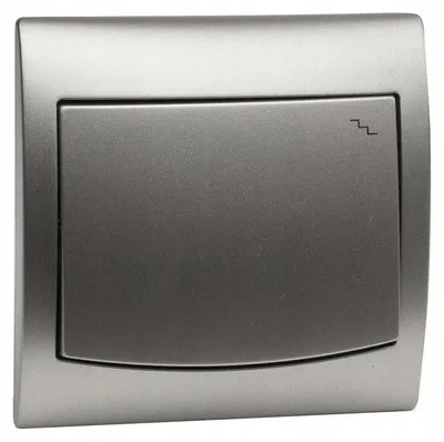 Produktbild von Polmark VEGA Treppenlichtschalter silber 10AX 250V