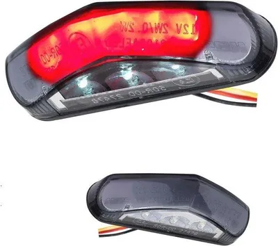 Productafbeelding van Motorfiets LED Achterlicht - E-getest Remlicht en Kentekenplaatverlichting