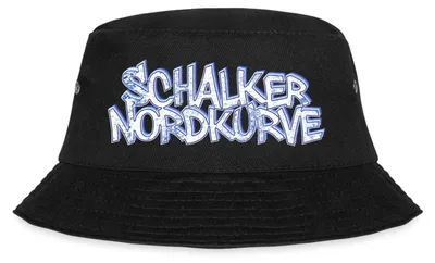 Produktbild von Spreadshirt Schalke Nordkurve Fußball Sport Fischerhut, L/XL (Caps), Schwarz