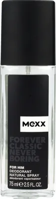 Zdjęcie produktu dla Mexx, Forever Classic Never Boring, Grapefruit, antyperspirant, świeże kwiaty, dezodorant w sprayu, dla mężczyzn, 75 ml