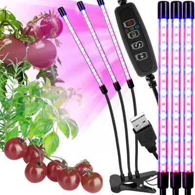 Immagine prodotto di Lampada per la crescita delle piante Heckermann - 27 W - 3 luci