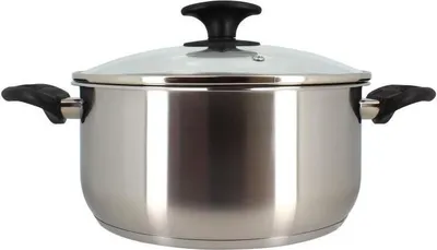 Produktbild von Dutch Oven - MENASTYL - 6020256 - Edelstahl - 24 cm - Für alle Herdarten geeignet, auch Induktion