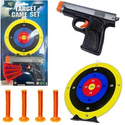 Immagine prodotto di Pistola con freccette e bersaglio - Trifox