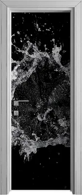 Produktbild von Tür Selbstklebende 70x210 cm Türfolie Türtapete Klebefolie - Spritzen Wasser