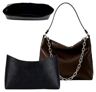 Produktbild von Organizer-Einsätze für Handtaschen und Tragetaschen in Schwarz 27x10x18cm