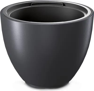 Produktbild von 3.11 Blumentopf HEOS mit Einsatz / Pflanzkübel - anthrazit - 35 x 46 cm (Modell 3 - V - Form)