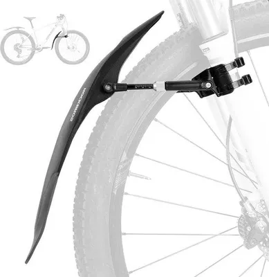 Produktbild von Famanu Set Fahrradschutzbleche verstellbar - universell - flexibel - mit Stützen - 26-29 Zoll Räder