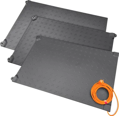 Produktbild von Pro-Mat 225W, anreihbare Gummi-Heizmatte IPX7, Länge 270 x 60 cm, Fußheizmatte für kalte Arbeitsplätze, Freiflächenheizung gegen Eis und Schnee