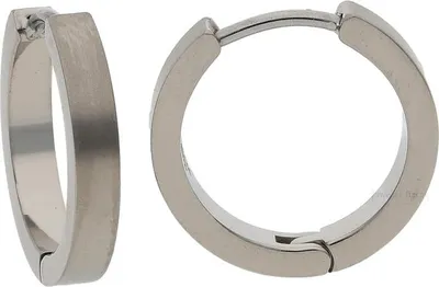 Produktbild von Boccia Damen Creolen aus Titan in silberfarben - 0577-01