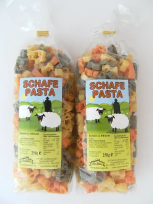 Produktbild von Streuteile Schafe aus Nudelteig, 2X 250 g, Nudeln, Pasta, Dekoration, Delikatesse, Schaf