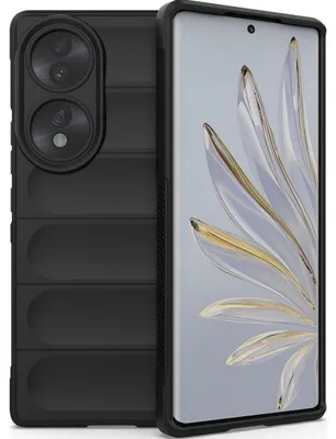 Produktbild von Mobigear Bumpy Schutzhülle für Honor 70 – Flexible TPU-Hülle, Schwarz