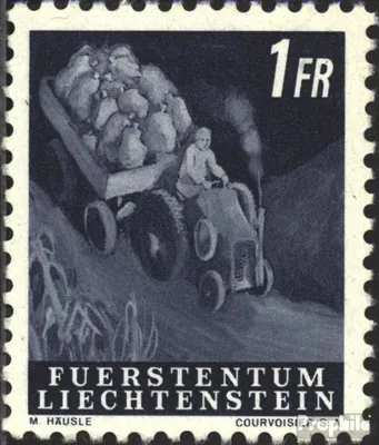 Produktbild von Briefmarken Liechtenstein 1951 Mi 300 postfrisch Landarbeit