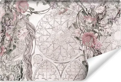 Produktbild von Muralo Vlies Fototapete ORNAMENTE Blumen Blätter Abstraktion gotischer Stil Br. 312cm x Hö. 219cm