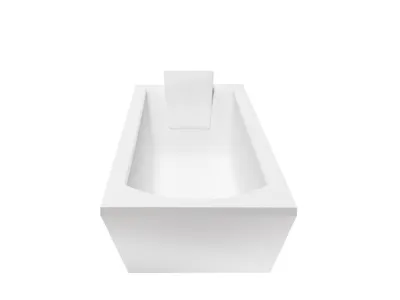 Image de Baignoire rectangulaire 180x80 avec tablier acrylique, vidage et pieds S | Set complet 4in1 baignoire originale acrylique siphon | BADLAND SHEA