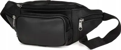 Image de Sac de hanche en cuir, sacoche de hanche, sac banane, CUIR polonais, classique, grande taille