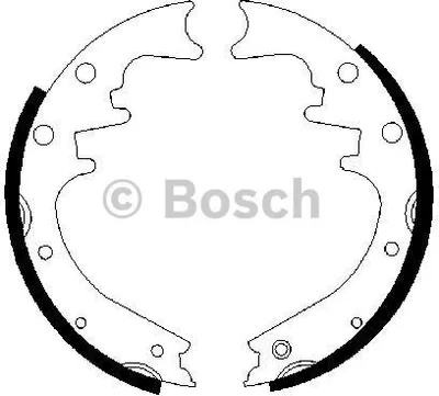 Produktbild von Bosch Bremsbackensatz Hinterachse 0 986 487 529