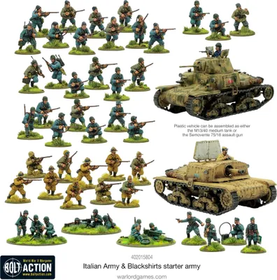 Produktbild von Bolt Action - Italian Army & Blackshirts Starter Army - Englisch