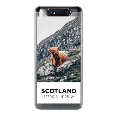 Produktbild von MuchoWow® Handyhülle Schutzhülle Hülle für Samsung Galaxy A80 Schottland - Schottische Highlander - Berge Silikon Softcase Handy Hülle - Schutzdeckel