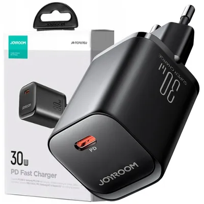 Zdjęcie produktu dla Ładowarka Sieciowa Joyroom Jr-Tcf07Eu Speed Series 30W Usb-C Pd/Qc/Afc/Fcp - Czarna