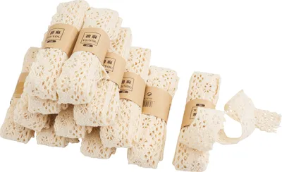 Produktbild von VBS Spitzenband "Creme", L 2 m, 12 Stück Design 1