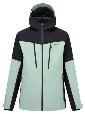 Productafbeelding van Regatta - "Highton" geïsoleerde jas voor heren, stretch, waterdicht, model RG13225 (maat M) (gletsjergroen/zwart)