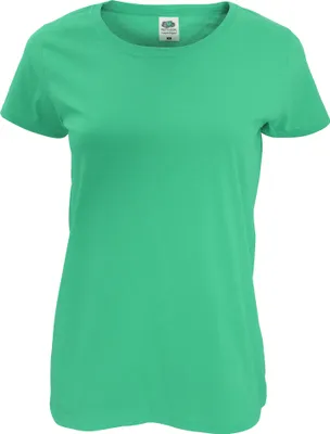 Produktbild von Fruit Of The Loom Damen Lady-Fit T-Shirt, kurzärmlig RW4724 (L) (Kellygrün)