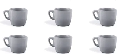 Produktbild von Excelsa Set Von 6 Espressotassen Eclipse Porzellan 7 Cl Grau