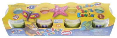 Image de Pâte à modeler molle pour enfants, argile 4 x 150 grammes
