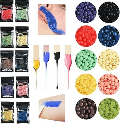 Productafbeelding van 100g hars voor het verwijderen van ongewenste haargroei, geschikt voor het verwijderen van haartjes in het bikinigebied.Kleur: geel