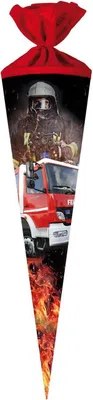 Produktbild von Nestler Schultüte Feuerwehr Filz rund 70cm