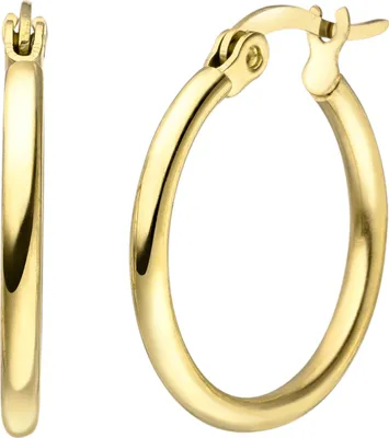 Produktbild von Creolen Edelstahl gelbgoldfarben beschichtet Ohrringe 20 mm