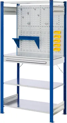 Produktbild von Kappes ®RasterPlan Steckregale 2000x1000x500mm Modell 5 enzianblau