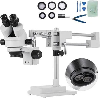 Productafbeelding van Stereo microscoop - trinoculair - 3,5X tot 90X vergroting - met digitale camera aansluiting