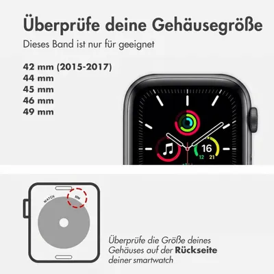 Produktbild von Apple Watch Solo Loop Armband Northern Blue (Nordblau), 44 mm, Größe 4
