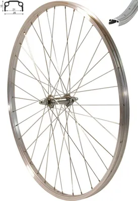 Produktbild von REDONDO 26 Zoll Vorderrad Laufrad Fahrrad 26" Kasten Felge Aluminium Silber