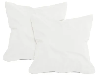 Productafbeelding van Set van 2 kussenslopen van katoen – jersey – wit, ongeveer 40 x 40 cm