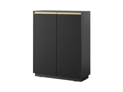 Image de AX LIVING Commode Moderne Lirio KW103 103 cm de large, élégante, noire