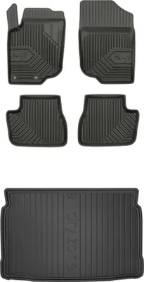 Produktbild von FROGUM Gummimatten Auto Fußmatten + Kofferraummatte für Peugeot 207 2006-2012