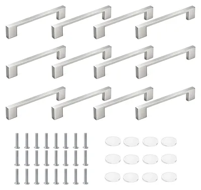 Obrázek produktu pro Sada 12 kusů hliníkových madel na dveře, délka 160 mm