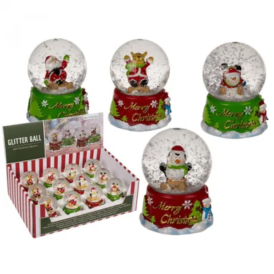 Produktbild von Weihnachten Schneekugel Nikolaus Schüttelkugel  Xmas snow globe shaking ball